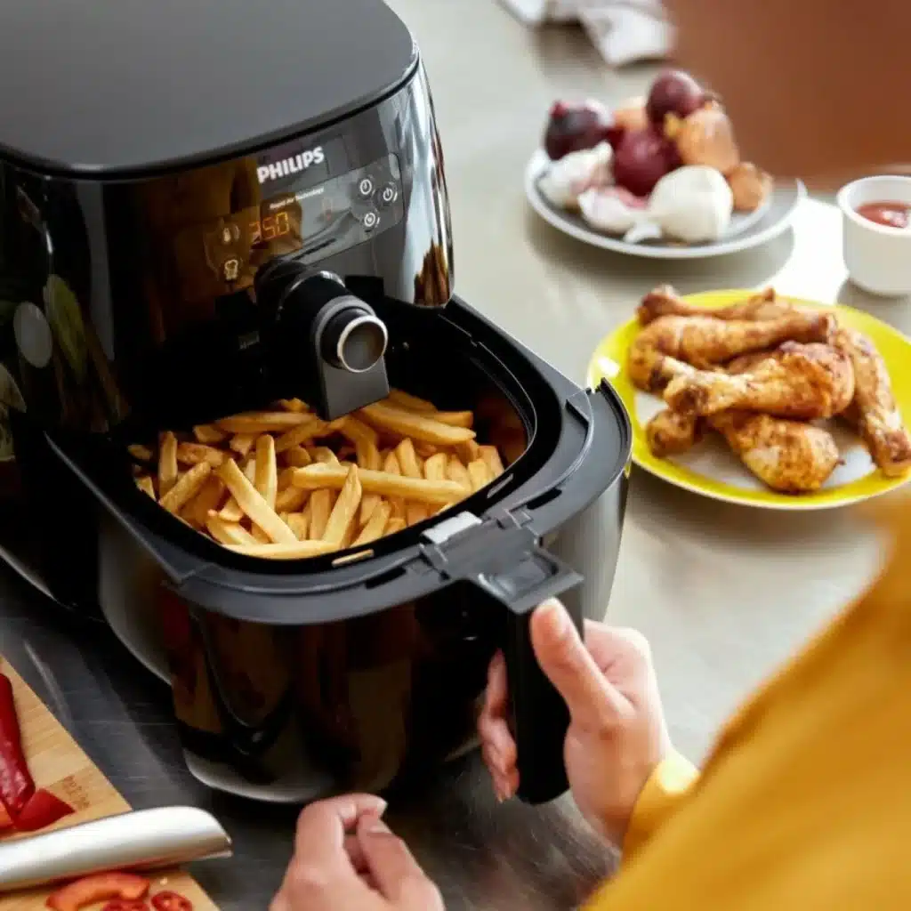 Frites et pilon de poulet Airfryer